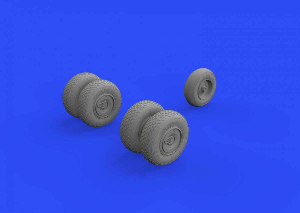 Eduard 648328 He 219 wheels TAMIYA 1/48 – image 4