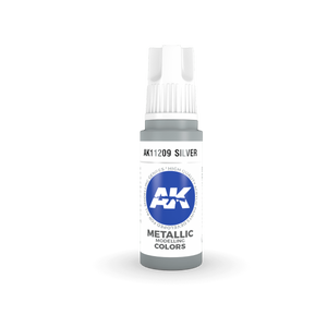 AK Interactive AK11209 SILVER – METALLIC 17ml – imagen 2