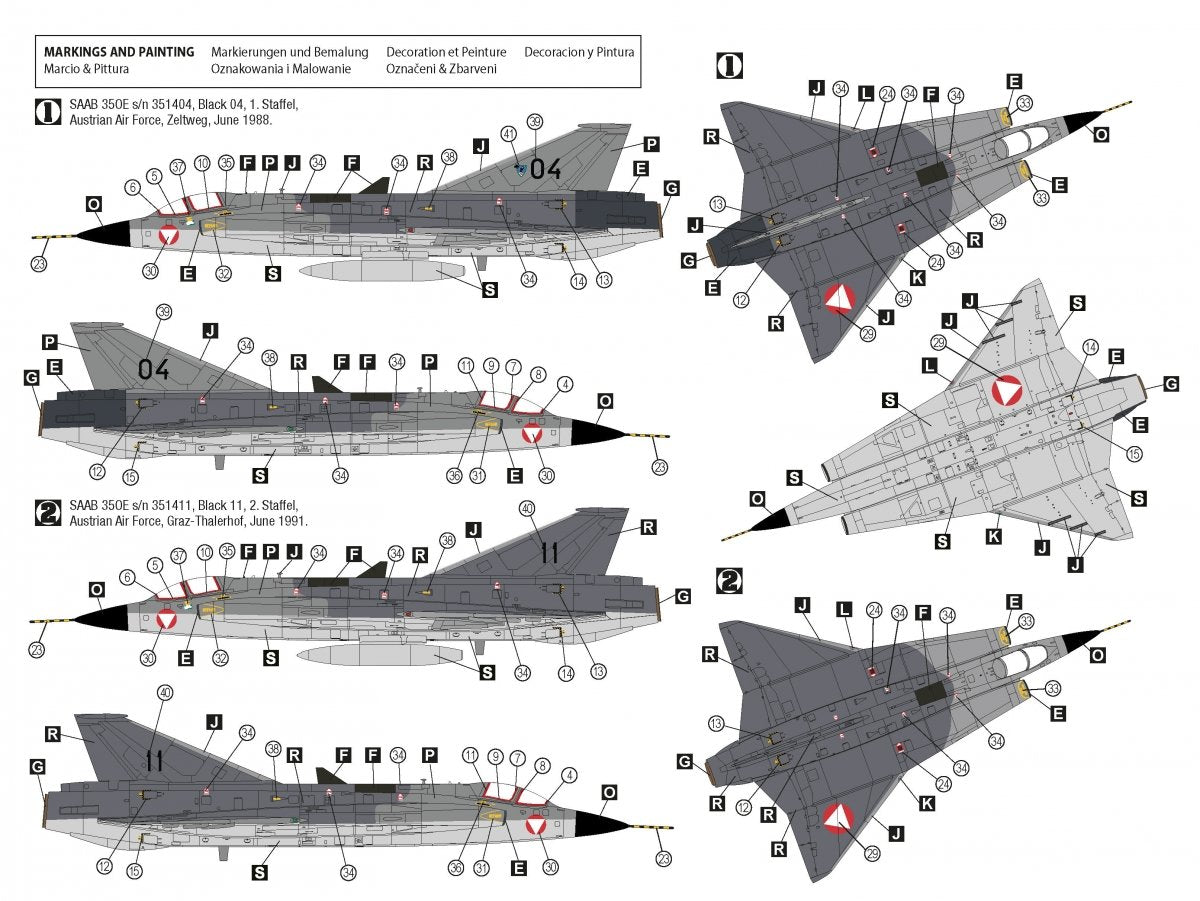 Hobby 2000 72056 Saab 35ÖE/35FS Draken (HASEGAWA + CARTOGRAF + MASKS) 1/72 – image 2