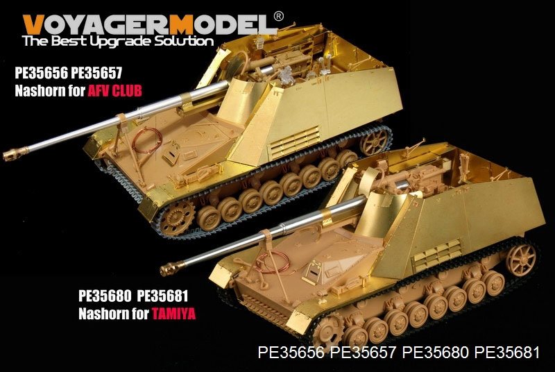 Voyager Model PE35680 WWII German Sd.Kfz. 164 Nashorn B ver include Gun barrel (For TAMIYA 35335) 1/35 – obrázek 3