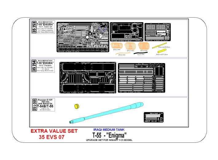 Aber EVS-07 T-55 ENIGMA (Fit to MiniArt model) 1/35 – image 4
