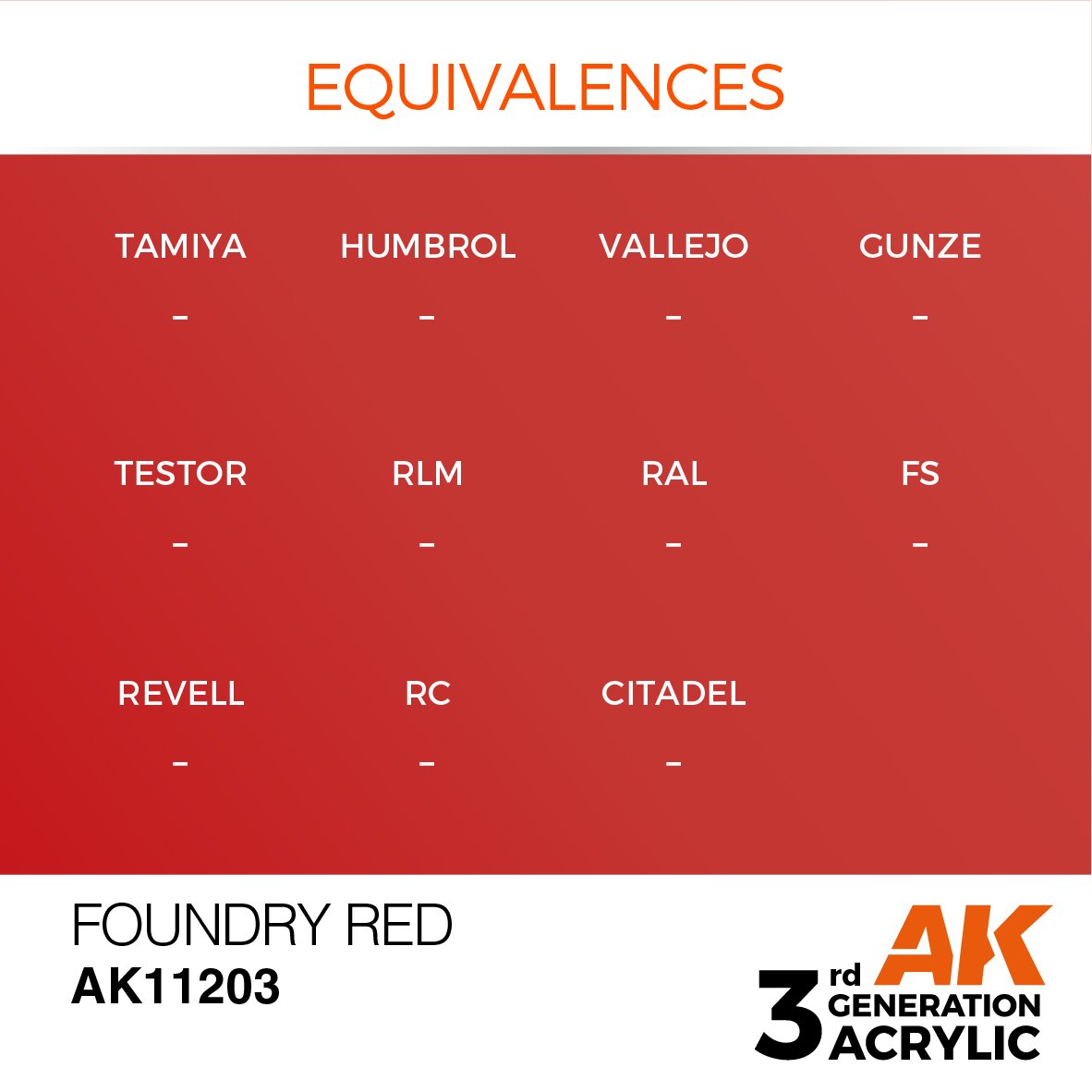 AK Interactive AK11203 FOUNDRY RED – METALLIC 17ml – Bild 3