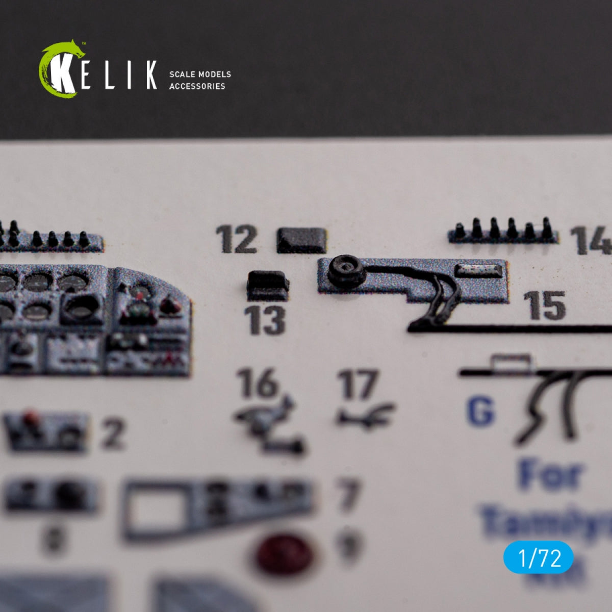 KELIK K72138 Il-2 Shturmovik - interior 3D decals for Tamiya kit 1/72 – immagine 5