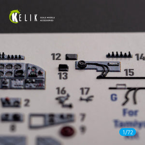 KELIK K72138 Il-2 Shturmovik - interior 3D decals for Tamiya kit 1/72 – immagine 5