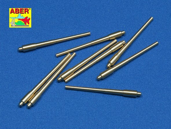 Aber 350L-06 Ensemble de 9 canons courts de 406 mm pour navires américains destinés aux tourelles sans protection anti-explosion : North Carolina, Washington (1/350)