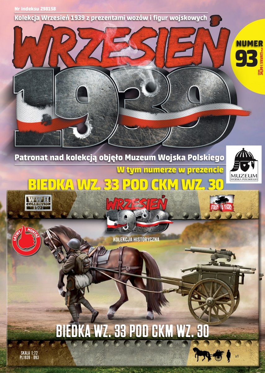 First to Fight First To Fight PL093 Biedka wz.33 under heavy machine gun wz.30 1/72
