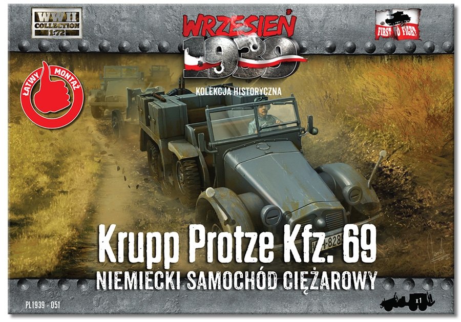 First to Fight PL051 German Krupp Protze Kfz. 69 Truck (1/72) – image 2