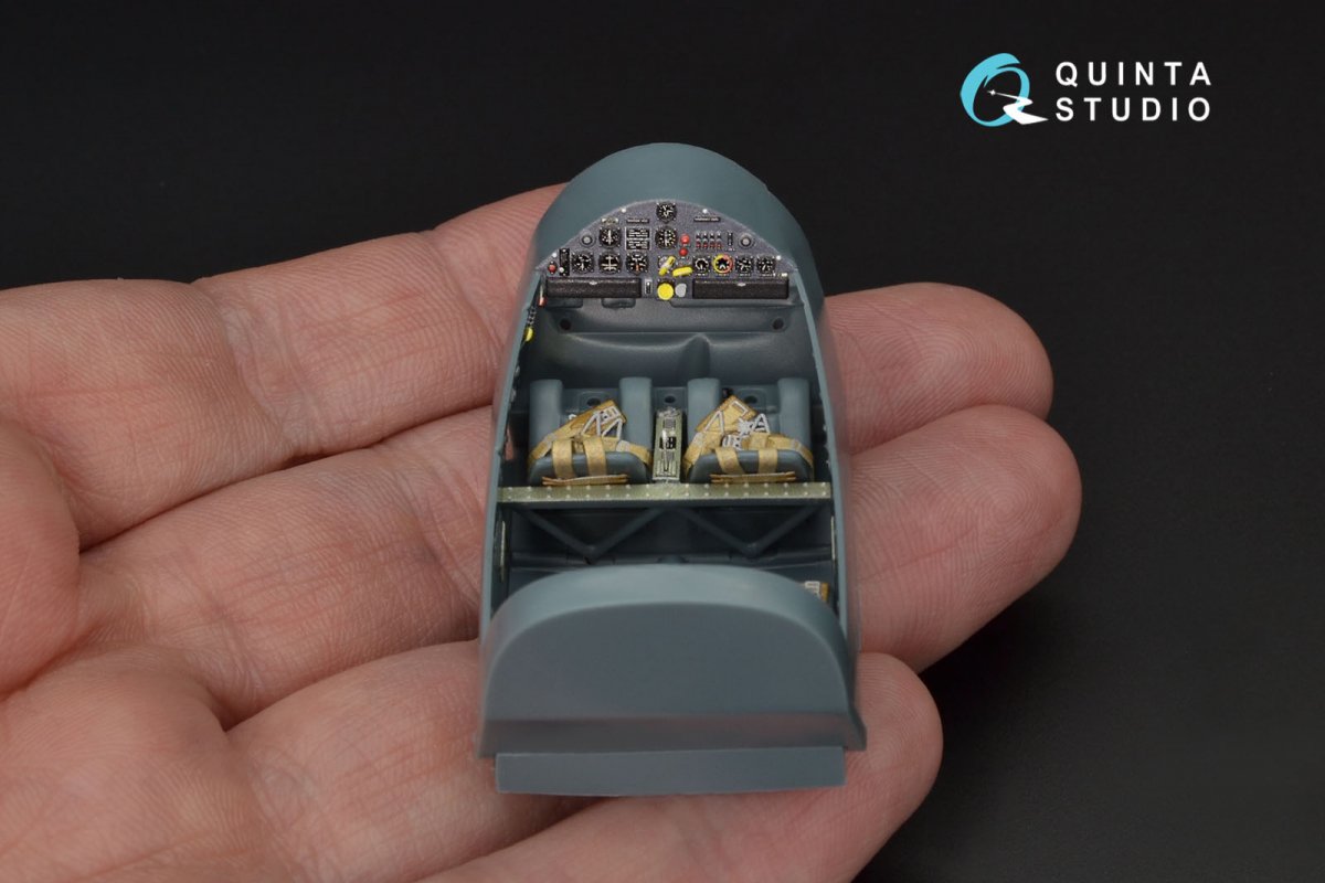 Quinta Studio QD48125 Bf108 3D-Printed &amp;amp; colored Interior on decal paper (Eduard) 1/48 – Bild 5