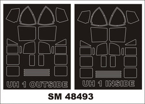 Montex SM48493 Uh-1D Huey KITTYHAWK 1/48