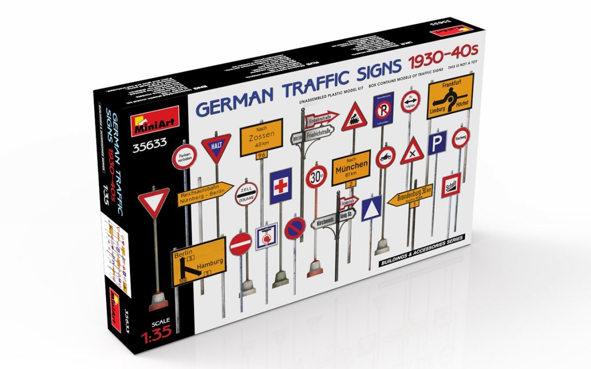 MiniArt 35633 GERMAN TRAFFIC SIGNS 1930-40s 1/35 – image 2
