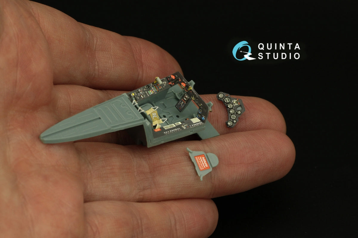 Quinta Studio QD48315 Fw 190A-5/6 3D-Printed &amp;amp; colored Interior on decal paper (Eduard) 1/48 – image 9