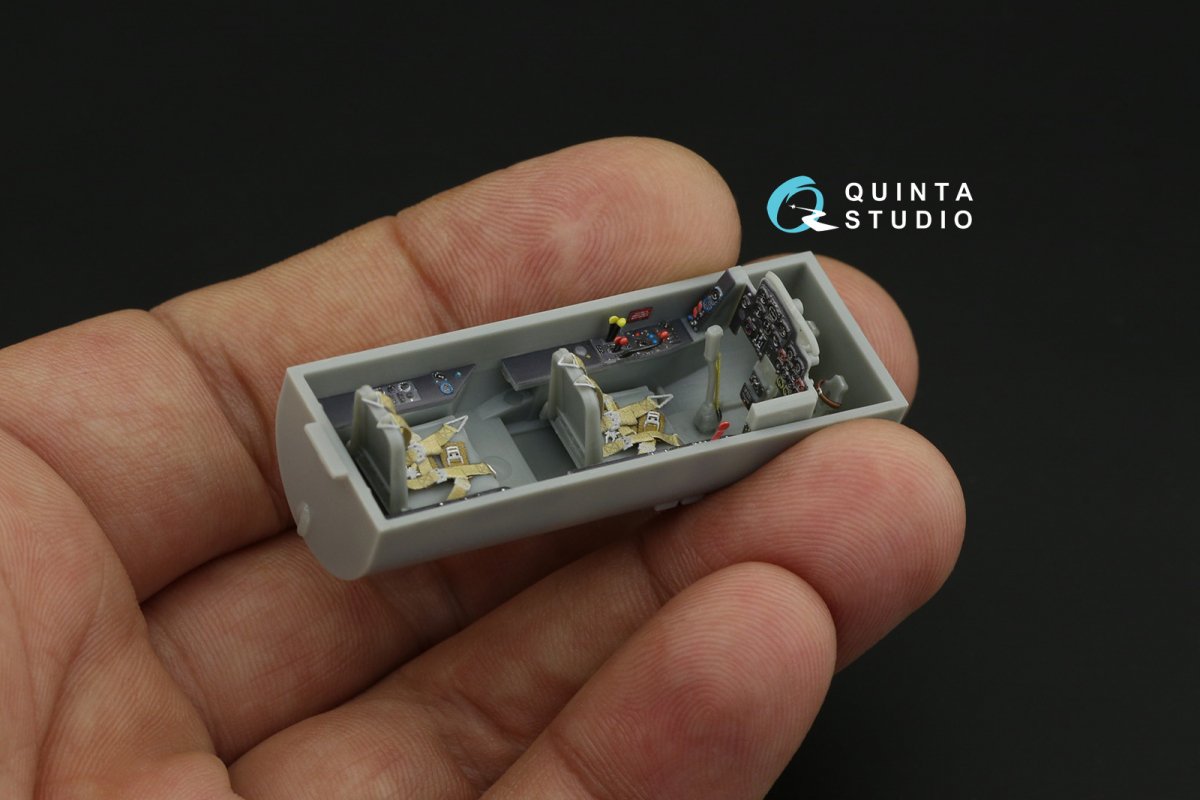 Quinta Studio QD48185 Me 262B-1a/U1 3D-Printed &amp;amp; colored Interior on decal paper (for Dragon ) 1/48 – obrázek 10