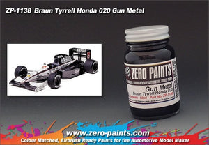 Zero Paints ZP-1138 Gun Metal Paint for Braun Tyrrell Honda 020 60ml – imagen 2