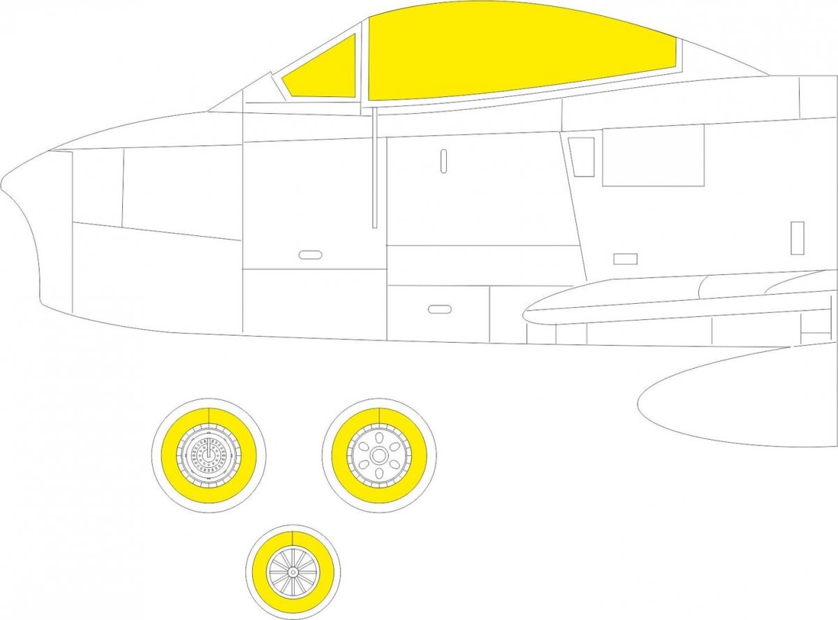 Eduard EX783 Saber F.4 AIRFIX 1/48