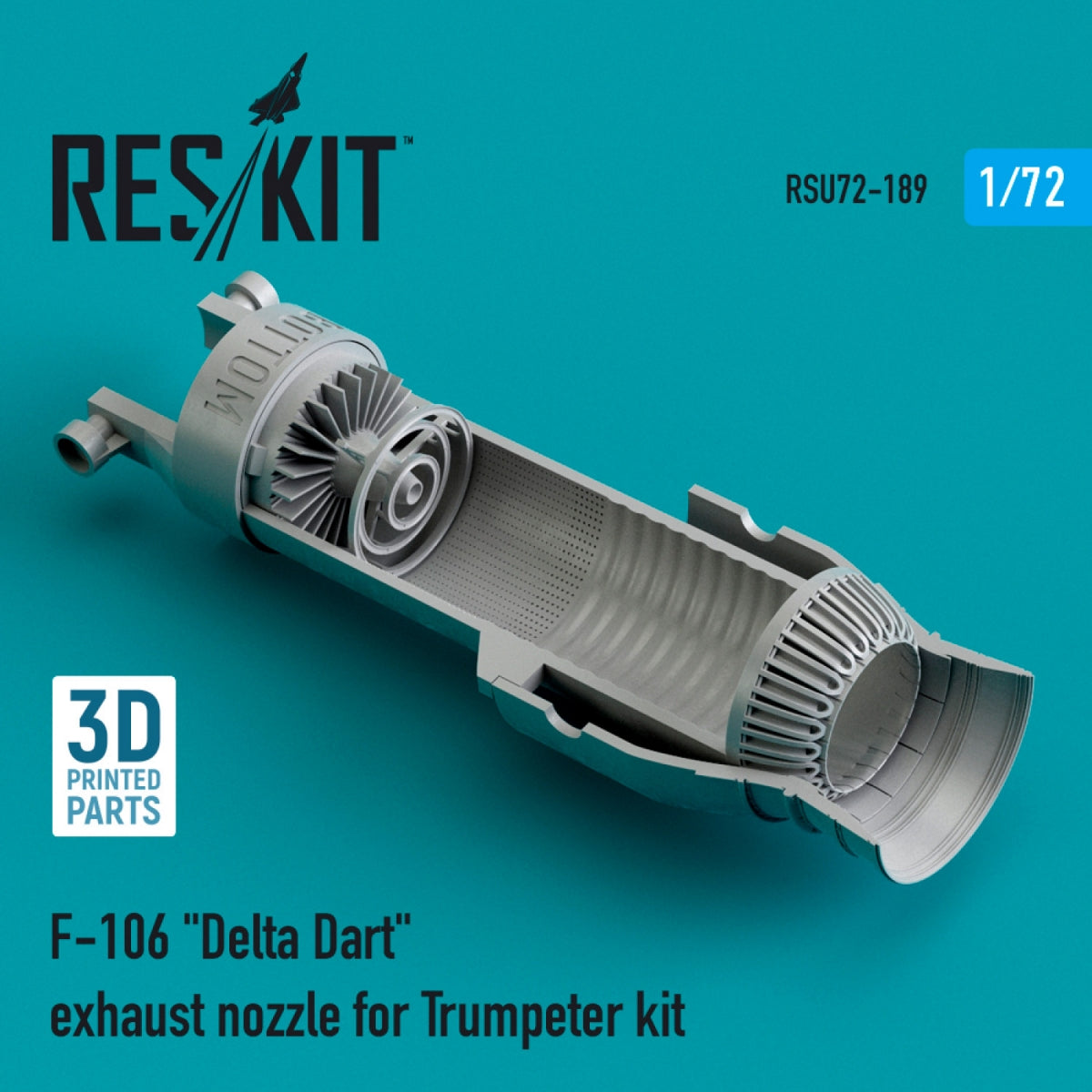 RESKIT RSU72-0189 F-106 &amp;quot;DELTA DART&amp;quot; EXHAUST NOZZLE FOR TRUMPETER KIT (3D PRINTED) 1/72 – image 2