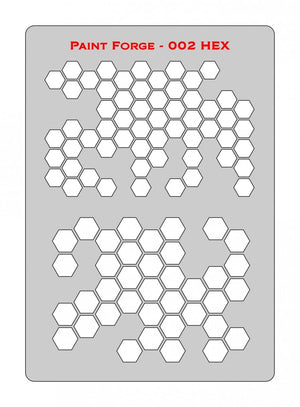 Paint Forge PFST002L STENCIL - HEX 2