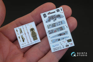 Quinta Studio QD48173 Su-33 3D-Printed &amp;amp; colored Interior on decal paper (for Minibase kit) 1/48 – Bild 2