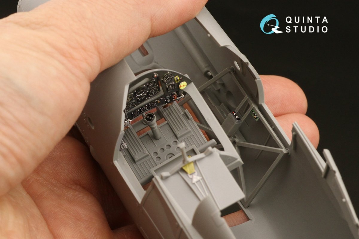 Quinta Studio QD32135 Gloster Gladiator Mk II 3D-Printed &amp;amp; coloured Interior on decal paper (ICM) 1/32 – zdjęcie 6