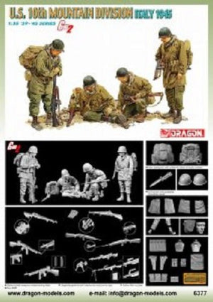 Dragon 6377 US 10th Mountain Division Italy 1945 (1/35) – obrázek 2