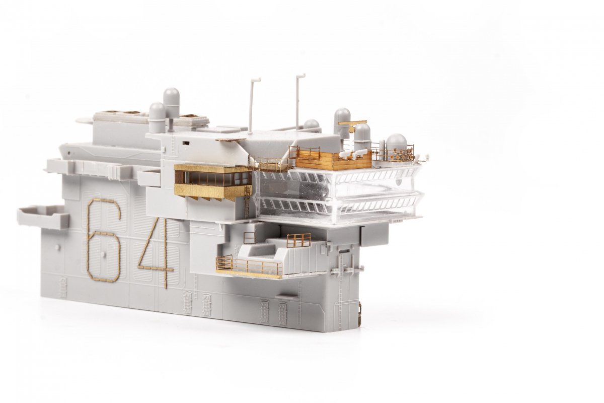 Eduard 53285 USS Constellation CV-64 part 5 - island TRUMPETER 1/350 – Bild 5