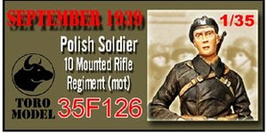 ToRo Model 35F126 September 1939 - Polish Soldier, 10th Mounted Rifle Reg.(mot) Figurine with decals / Two different heads included 1/35 – Bild 2
