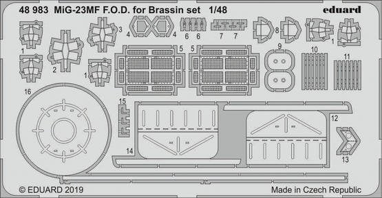 Eduard 48983 MiG-23MF FOD for Brassin set 1/48 EDUARD