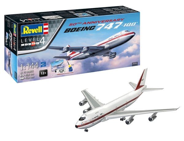 Revell 05686 Boeing 747-100 50th Anniversary 1/144 – image 2