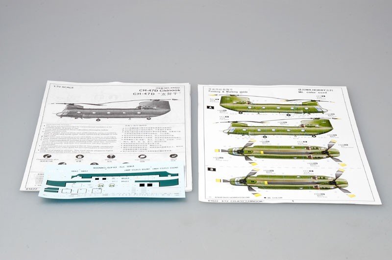Trumpeter 01622 CH-47D &amp;quot;CHINOOK&amp;quot; 1/72 – obrázek 4