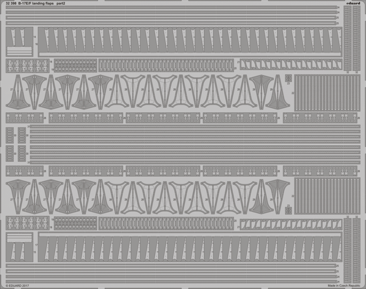 Eduard 32398 B-17E/ F landing flaps HK MODELS 1/32 – image 2