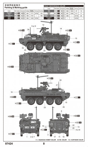 Trumpeter 07424 M1131 Stryker Fire Support Vehicle 1/72 – Bild 4