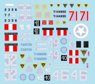 Star Decals 35-C1388 Sherman Mk V tanks. British 79th Armored Division. 1/35 – obrázek 2