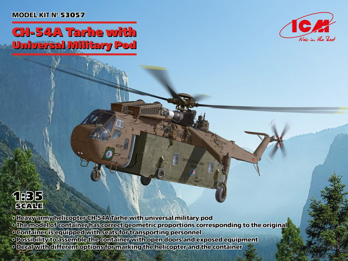ICM 53057 CH-54A Tarhe with Universal Military Pod 1/35 – image 2