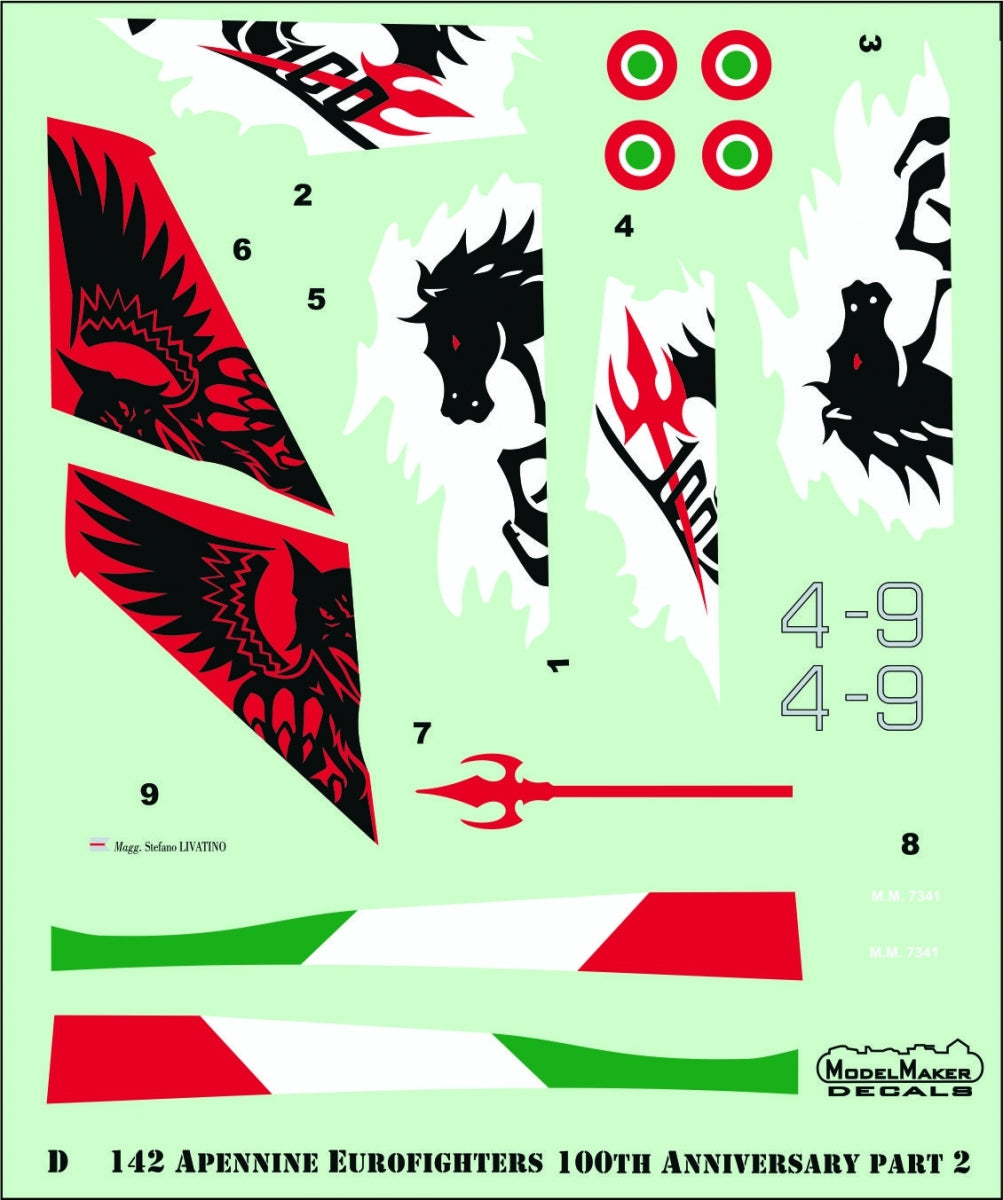 ModelMaker Decals D48142 Apennine Eurofighters Part II 1/48 – image 2