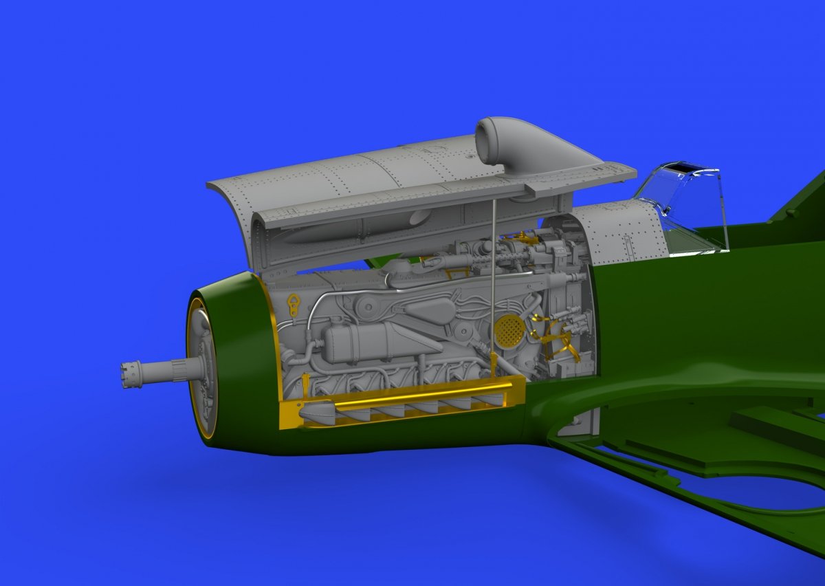 Eduard 648300 Bf 109F engine &amp;amp; fuselage guns EDUARD 1/48 – immagine 4