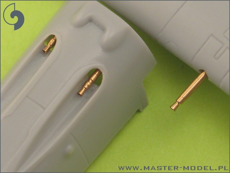 Master AM-72-009 Bf 109 E3 - E9, T armament set (MG 17 tips, MG FF barrels) – image 3