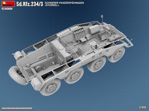 MiniArt 53001 Sd.Kfz.234/3 SCHWERER PANZERSPAHWAGEN STUMMEL 1/35 – image 9