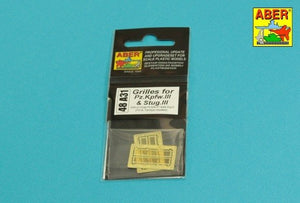 Aber 48A31 Grilles for Pz.Kpfw. III &amp;amp; Stug III Fit to Tamiya models: 32540; 32524; 32525; 32543; 1/48 – Bild 5