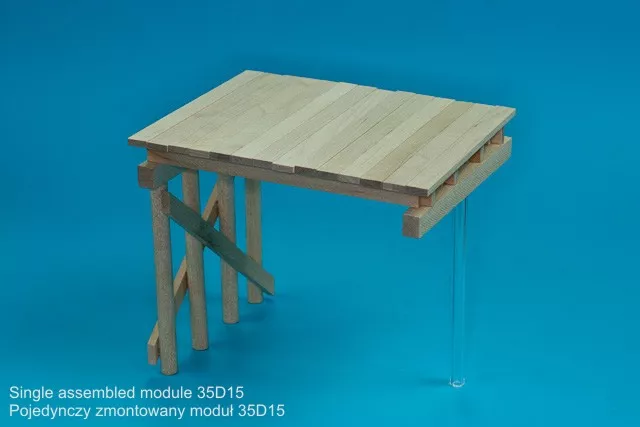 RB Model 35D15 WW II Wooden bridge Price for single module 1/35 – obrázek 3