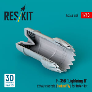 RESKIT RSU48-0458 F-35B &amp;quot;Lightning II&amp;quot; exhaust nozzle (Parked/Fly) for Italeri kit (3D printed) 1/48 – image 2
