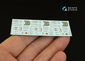 Quinta Studio QD48055 F-4J 3D-Printed &amp;amp; colored Interior on decal paper (for ZM SWS kit) 1/48 – image 3