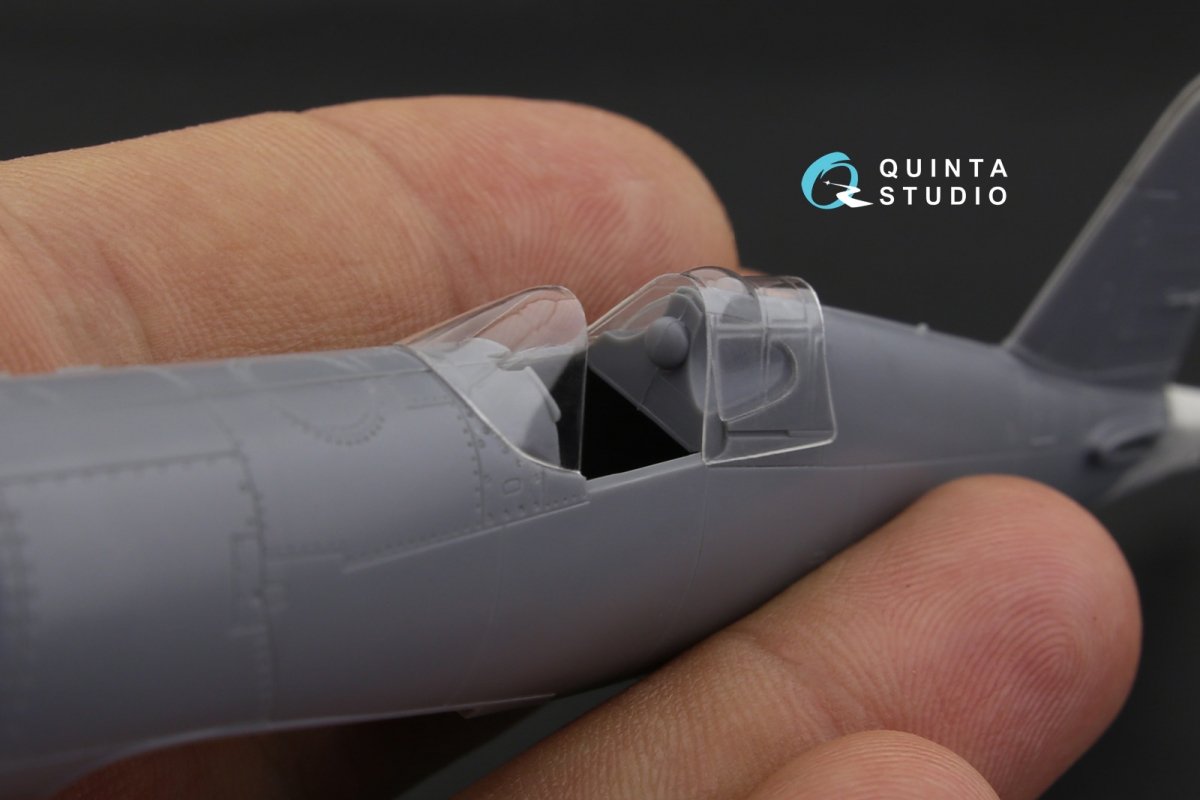 Quinta Studio QC72023 F4U-1 Corsair (Bird cage) vacuformed clear canopy (for Tamiya kit) 1/72 – image 3