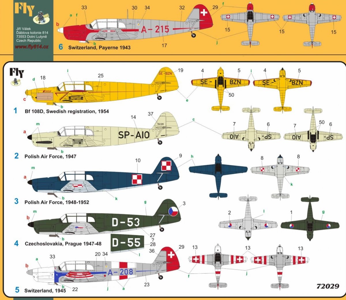 Fly 72029 Messerschmitt Bf 108B/D Taifun 1/72 – Bild 3