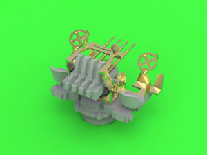 Master SM-350-104 French Quadruple Hotchkiss Cannon 13.2mm/76 (0.52in) Model 1929 – (resin, metal and photo-etched parts) – (4 pcs.) (1/350) – image 4
