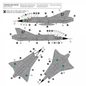Hobby 2000 72055 Saab J-35F Draken (HASEGAWA + CARTOGRAF + MASKS) 1/72 – image 3