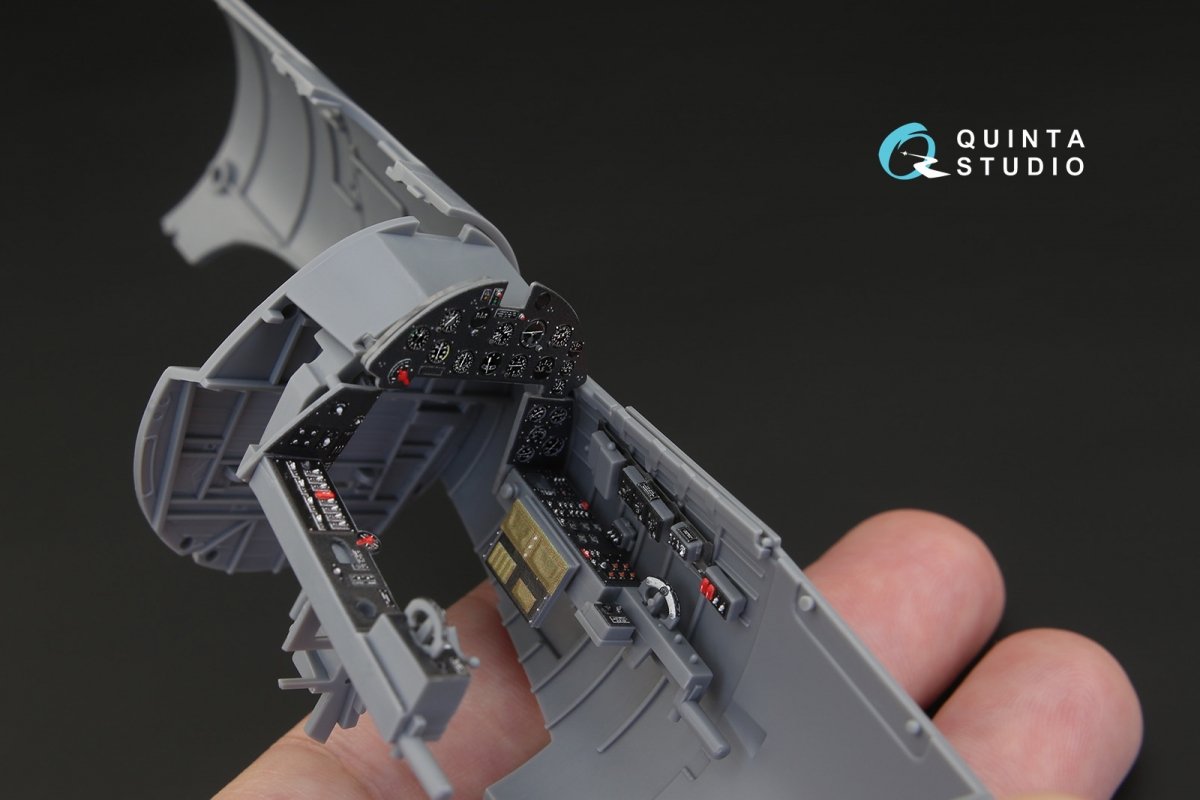 Quinta Studio QD32015 F4U-1 Corsair (Bird cage) 3D-Printed &amp;amp; colored Interior on decal paper (for Tamiya kit) 1/32 – image 3