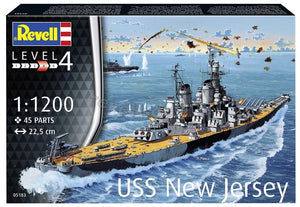 Revell 65183 USS New Jersey Model Set 1/1200 – imagen 2