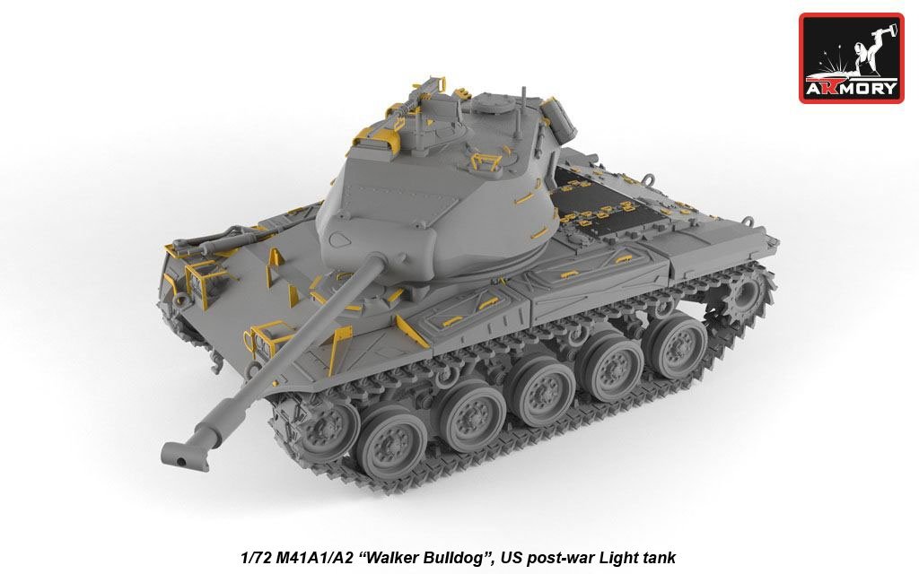 Armory Models 72412 M41A1/A2 Walker Bulldog US post-war Light tank 1/72 – image 4