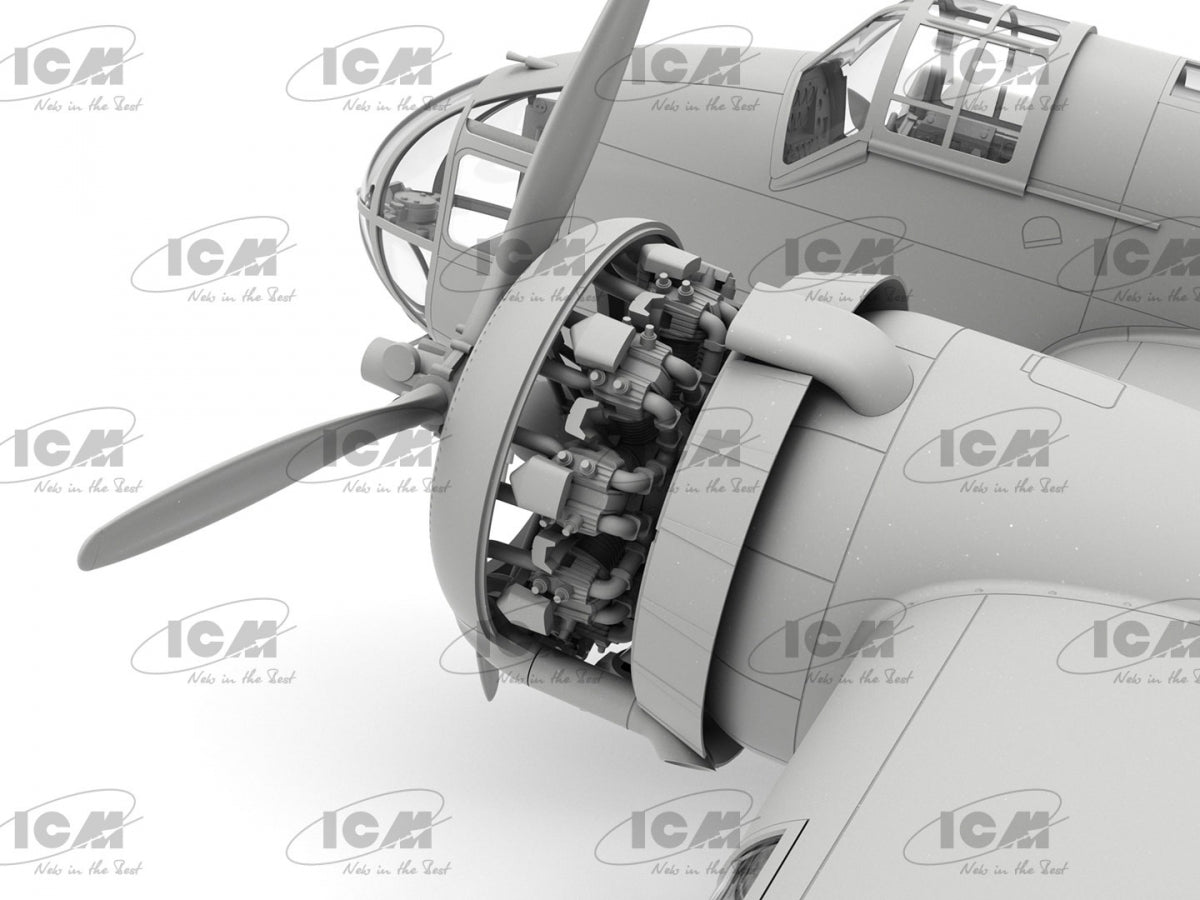 ICM 48352 HP.52 Hampden B.Mk.I WWII British bomber (100% new molds) 1/48