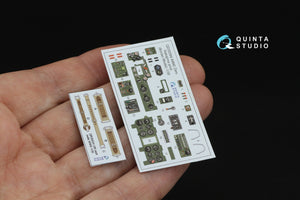 Quinta Studio QD35084 A6M2 Zero (Nakajima Prod.) 3D-Printed &amp;amp; colored Interior on decal paper (Border Model) 1/35 – obrázek 2