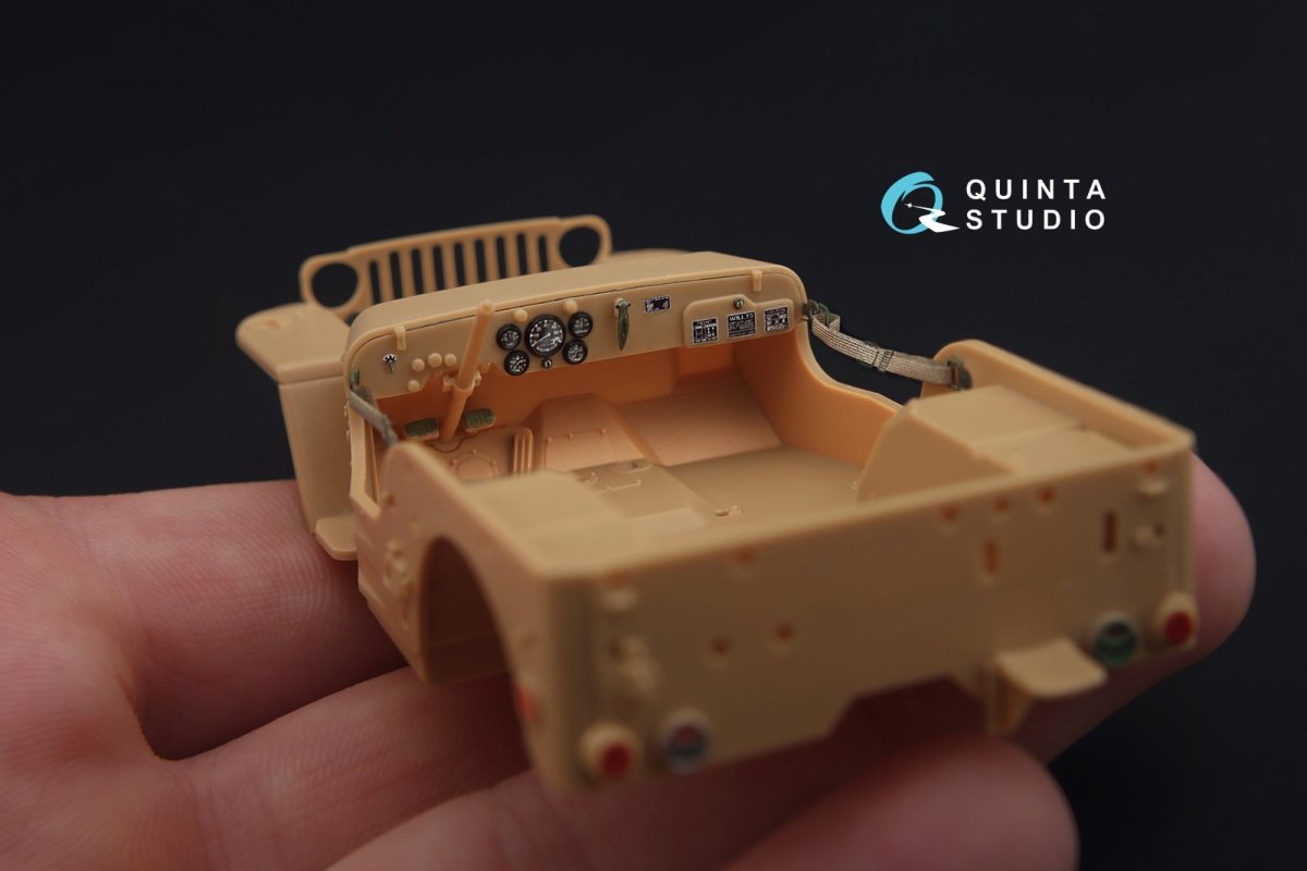 Quinta Studio QD35018 Willys MB 3D-Printed &amp;amp; colored Interior on decal paper (for all kit) 1/35 – image 6